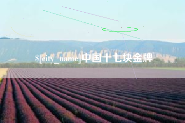 石家庄中国十七块金牌
