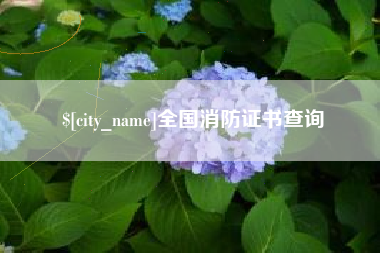 石家庄全国消防证书查询