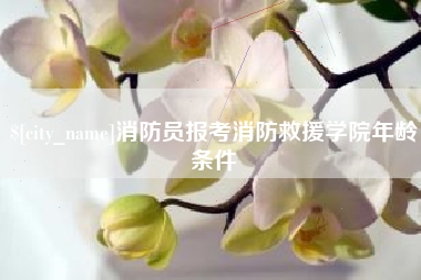 石家庄消防员报考消防救援学院年龄条件