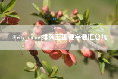 石家庄排列五图谜字谜汇总九