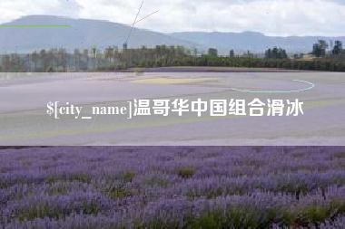 石家庄温哥华中国组合滑冰