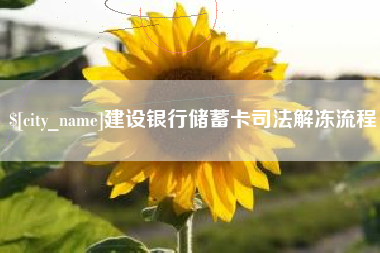 石家庄建设银行储蓄卡司法解冻流程