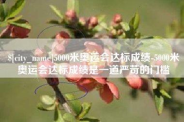 石家庄5000米奥运会达标成绩-5000米奥运会达标成绩是一道严苛的门槛