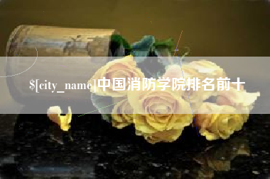 石家庄中国消防学院排名前十