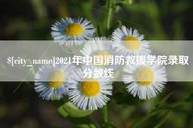 石家庄2021年中国消防救援学院录取分数线