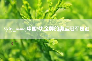 石家庄中国9块金牌的奥运冠军是谁