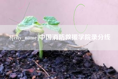 石家庄中国消防救援学院录分线