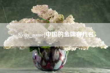 石家庄中国的金牌有几名