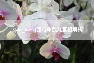 石家庄西方命数九宫格解析