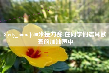 石家庄600米接力赛-在同学们震耳欲聋的加油声中
