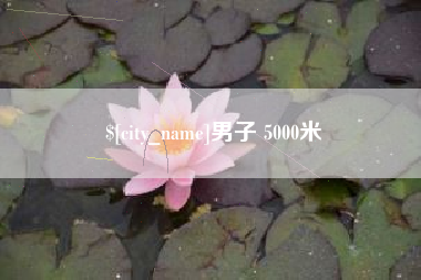 石家庄男子 5000米