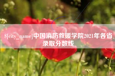 石家庄中国消防救援学院2021年各省录取分数线