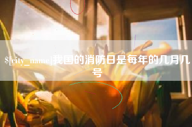 石家庄我国的消防日是每年的几月几号