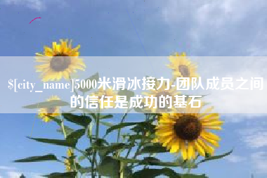石家庄5000米滑冰接力-团队成员之间的信任是成功的基石