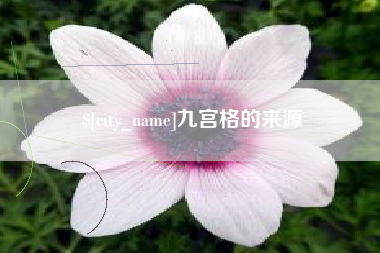石家庄九宫格的来源
