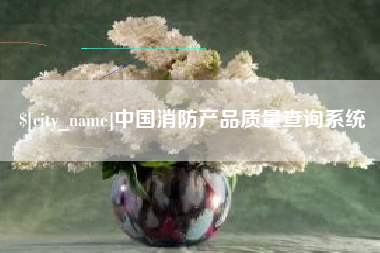石家庄中国消防产品质量查询系统
