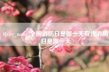 石家庄全国消防日是哪一天宣传消防日是哪一天