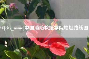 石家庄中国消防救援学院地址路线图