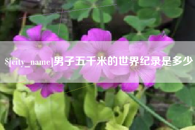 石家庄男子五千米的世界纪录是多少