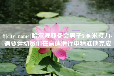石家庄哈尔滨亚冬会男子5000米接力-需要运动员们在高速滑行中精准地完成