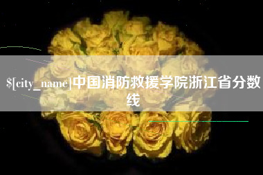 石家庄中国消防救援学院浙江省分数线