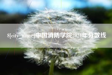 石家庄中国消防学院2024年分数线