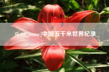 石家庄中国五千米世界纪录