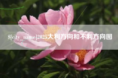 石家庄2025大利方向和不利方向图
