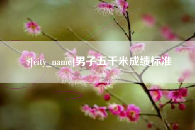 石家庄男子五千米成绩标准
