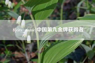 石家庄中国第九金牌获得者