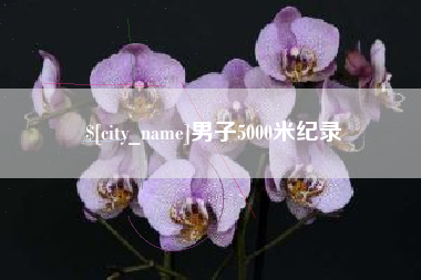 石家庄男子5000米纪录