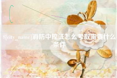 石家庄消防中控证怎么考取需要什么条件