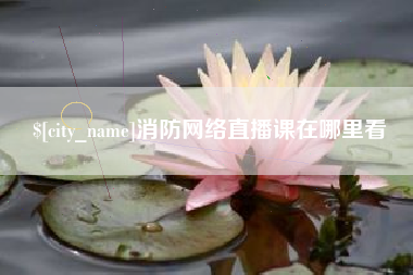 石家庄消防网络直播课在哪里看