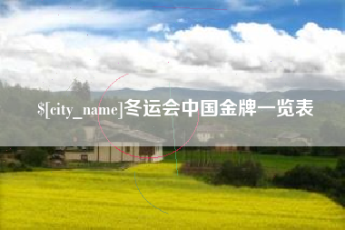 石家庄冬运会中国金牌一览表