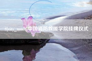石家庄中国消防救援学院挂牌仪式