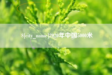 石家庄2020年中国5000米