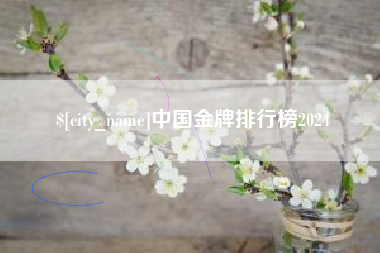 石家庄中国金牌排行榜2024