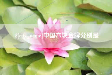 石家庄中国六块金牌分别是