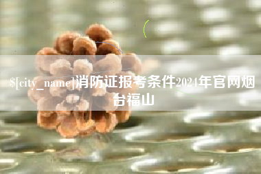 石家庄消防证报考条件2024年官网烟台福山